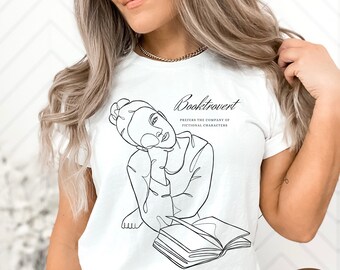 Booktrovert Tshirt, Reading Lover Tshirt, Introvert Book Lover Gift, Avid Reader Gift, Bookclub Gift, Fanfiction Shirt, Booktok T-Shirt