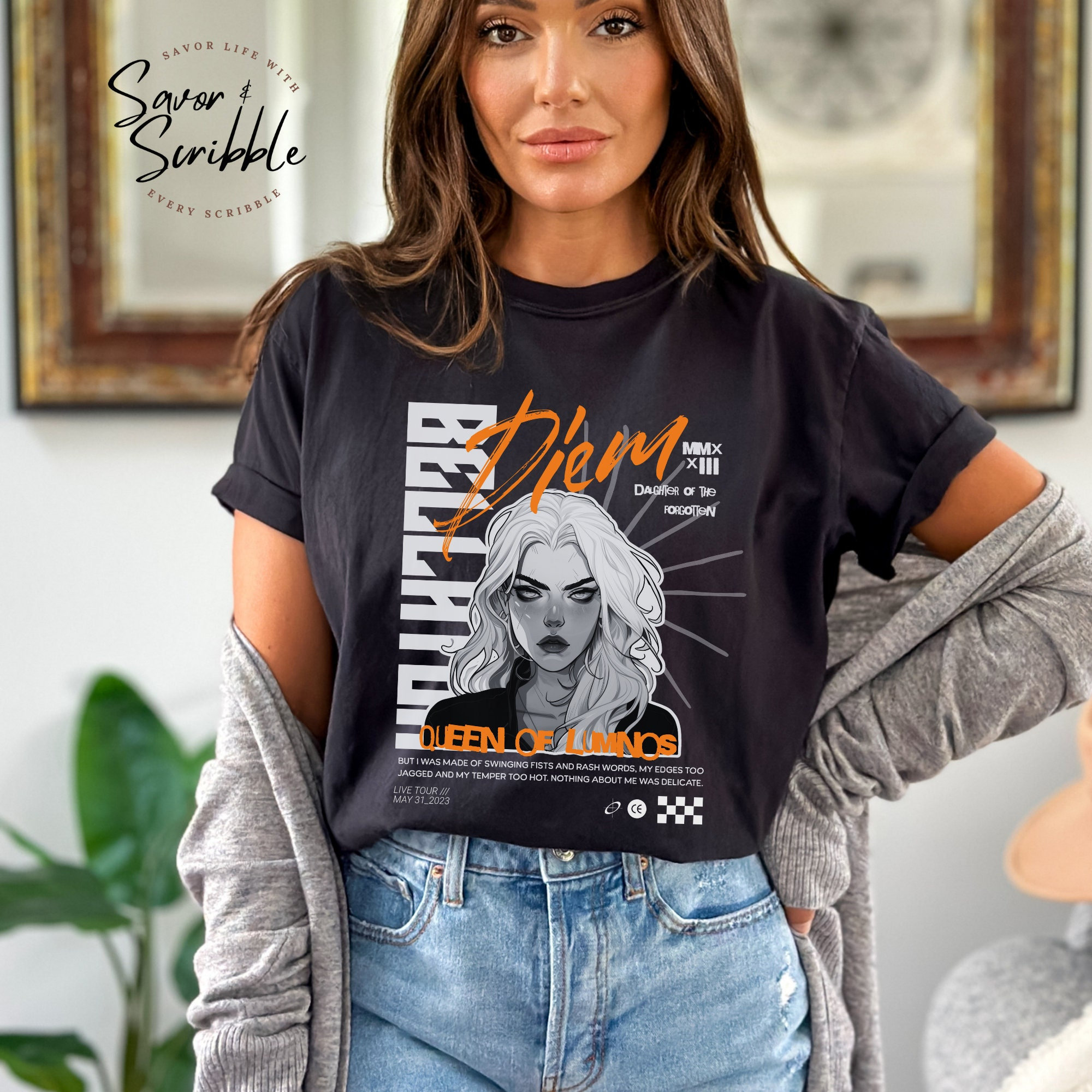 Diem Bellator Graphic Tshirt, Spark of The Everflame, The Kindreds Curse Saga Penn Cole Official Book Merch Gift For Romantasy Book Lover