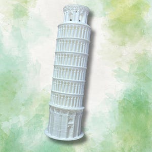 Pisa Tower Model - PLA Replica of Leaning Tower of Pisa - Unique Desk Decor, Italian Souvenir, Home Decoration