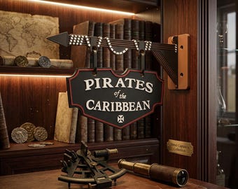 3D Printed Pirates of the Caribbean Wall Sign