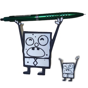 DoodleBob Pencil Holder | Fun Desk Organizer | Unique 3D Printed Desk Art