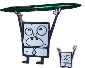 Portalápices DoodleBob / Organizador de escritorio divertido / Arte de escritorio único impreso en 3D