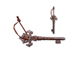 Handpainted Key to Moria Prop: Middle Earth Fantasy Decor