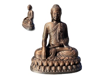 Hand Painted Buddha Statue - 3D Printed PLA Decorative Figurine - Zen Home Decor & Meditation Gift