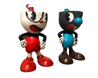 カップヘッドとマグマンのフィギュア - Etsy 日本
