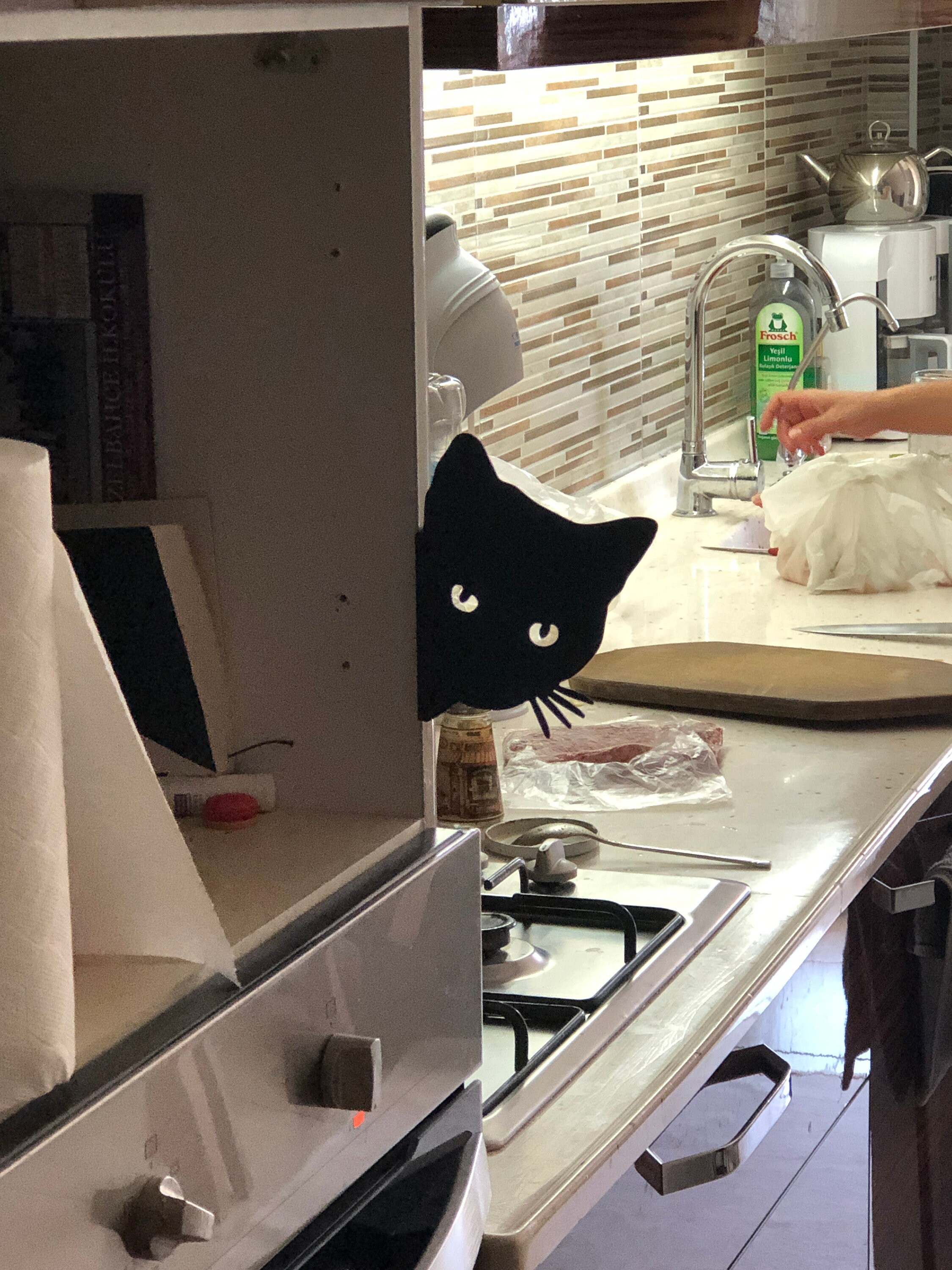 Black Cat Home Decor Garden Decor Ornament Farmhouse Decor Etsy