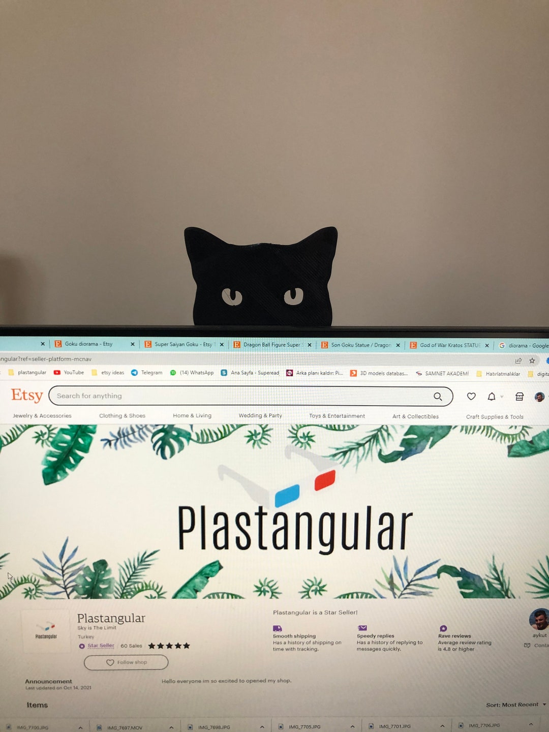 Black Cat Home Decor Garden Decor Ornament Farmhouse Decor Etsy