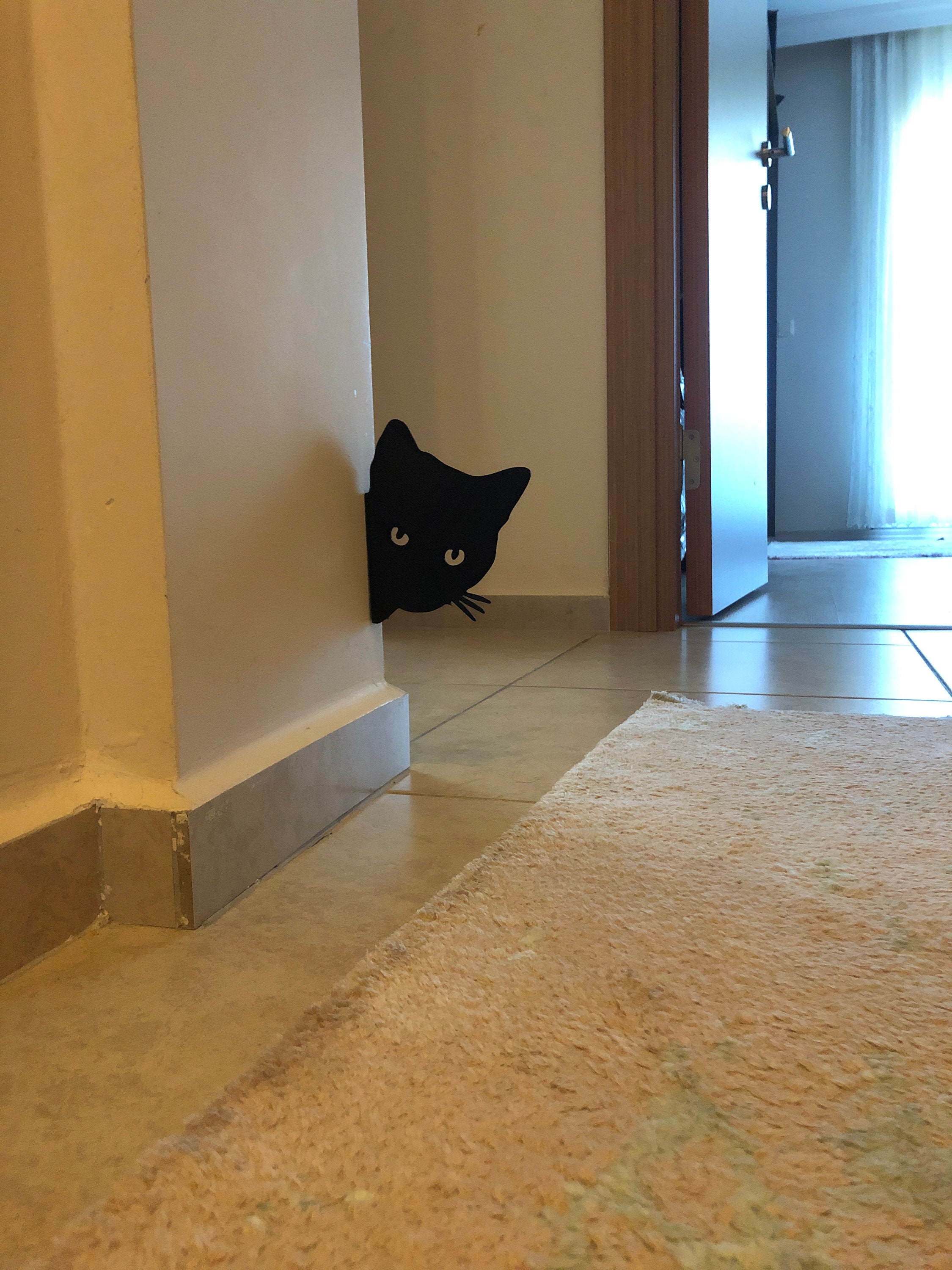 Black Cat Home Decor Garden Decor Ornament Farmhouse Decor Etsy