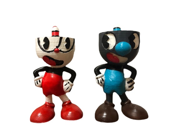 Cuphead and Mugman Figurines Etsy Canada
