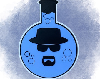 Breaking Bad-Inspired Heisenberg Flask Wall Art - 3D Printed Geeky Home Decor