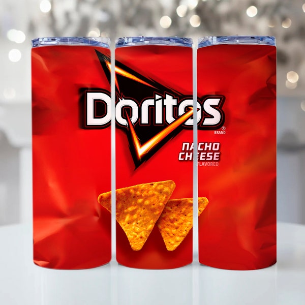 Doritos Red Tumbler Wrap Tumbler 20 oz PNG