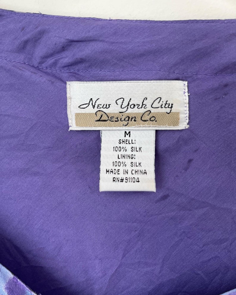 100% Hippie Silk Tunic in Purple Vintage - Etsy