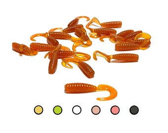 Señuelos De Pesca Killer Jigs - Grubs Con Cola De 1.5" Para Crappie, Bluegill, Trucha Y Más