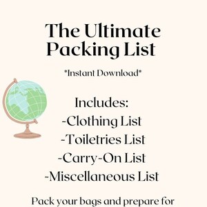 Ultimate Travel Packing List