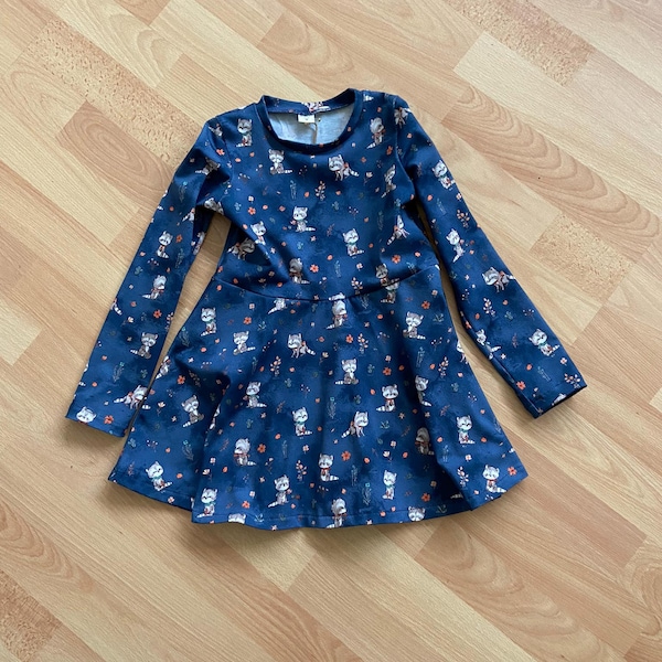 Girls' dress size 104 raccoon