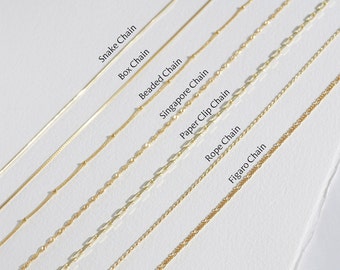 Plain Necklace Chain • Everyday Necklace • Layering Necklace