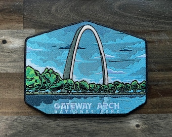Gateway Arch Park Embroidered VELCRO® Morale Patch