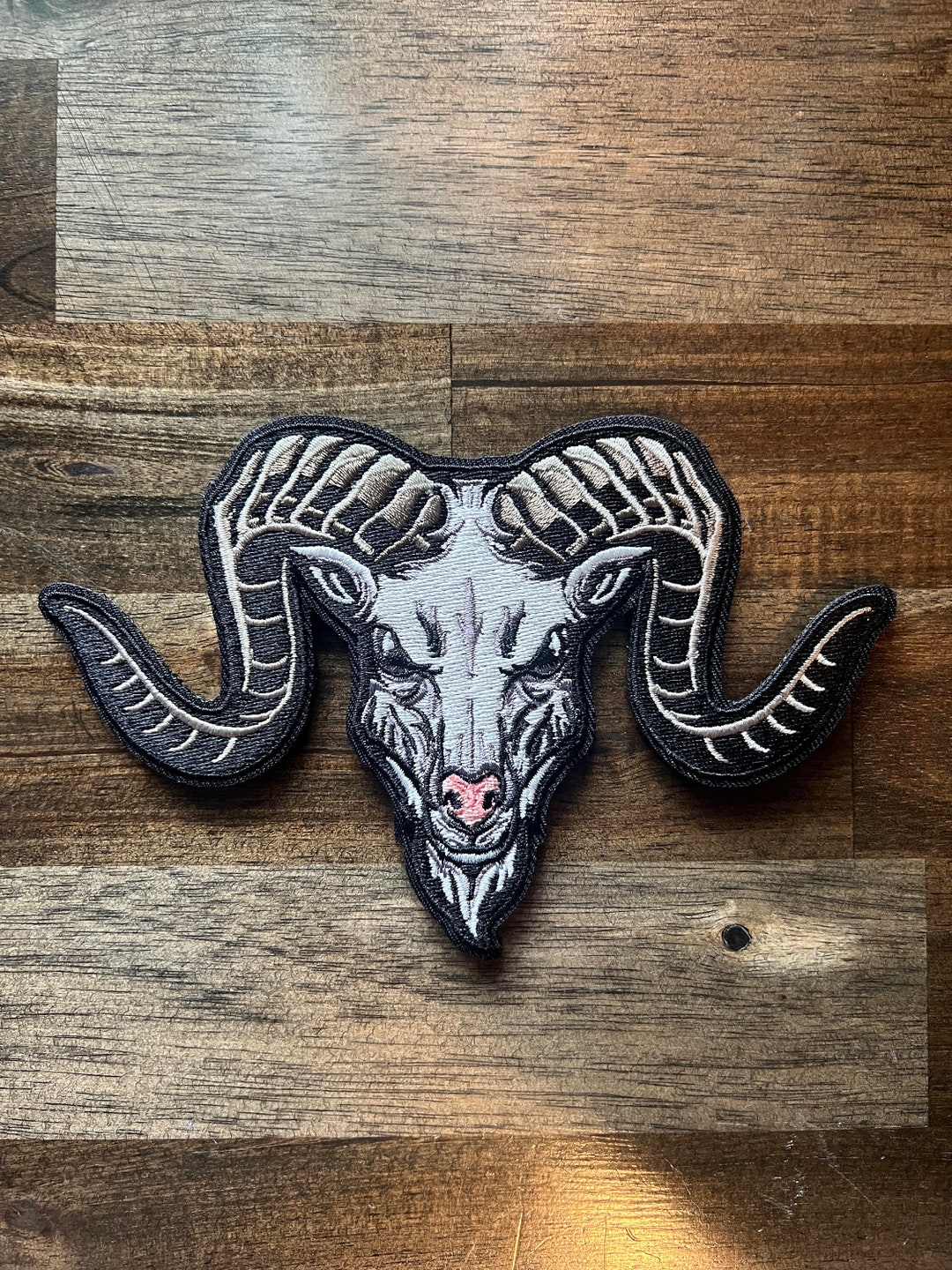 Ram Patch The Ram Embroidered Velcro Morale Patch - Etsy