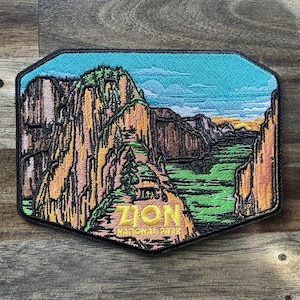 Zion National Park Embroidered Velcro Morale Patch