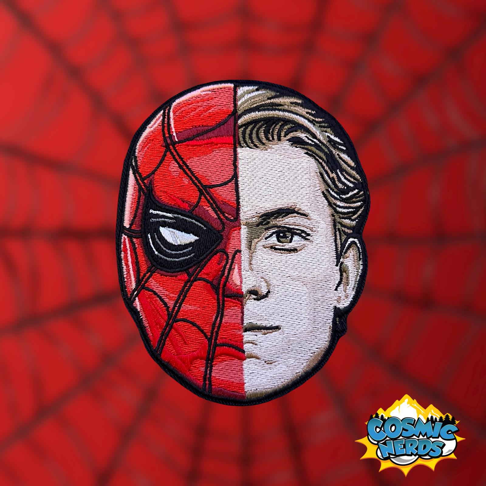 Spider Man Split Face - Tom Holland Embroidered VELCRO® Morale