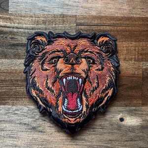 The Bear Embroidered Velcro Morale Patch