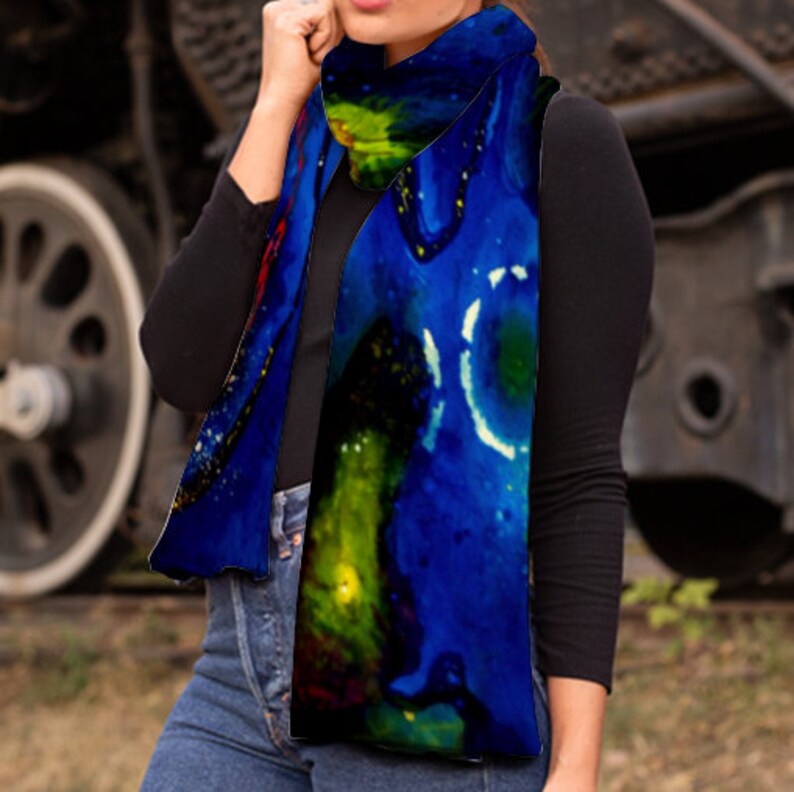 Customized Velvet Scarf: Warm & Breathable Winter Scarf, Unisex image 3