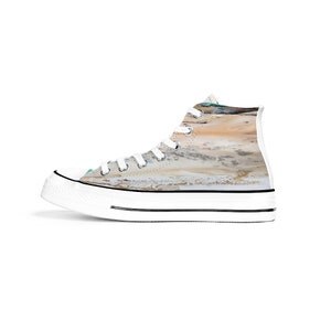 Mapa mundo Tops altos para mujeres Zapatos de lienzo para - México