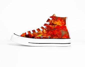 Celestial Custom Basketball High Top Sneakers, Festival Shoe