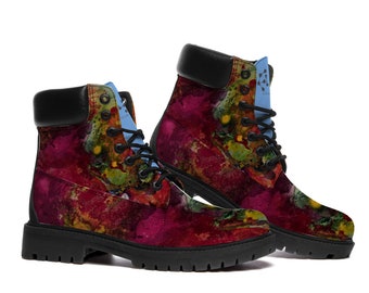 Timber Round Toe Boots - Unisex Fashion Art Boots