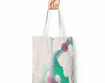 Custom Canvas Tote Bags - Inner Zippered Pocket - Dual Design Options