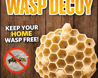 Fake Wasp Nest Decoy, Natural Deterrent, Reusable, Outdoor Pest Control