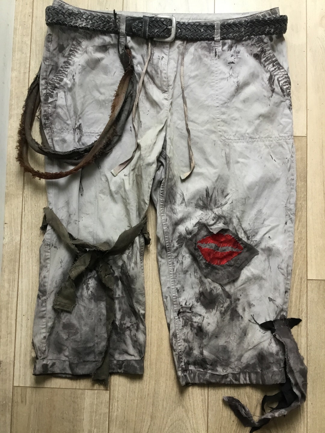 Post Apocalyptic 3/4 Trousers 16 UK, Mad Max, LARP, Cosplay, Festival