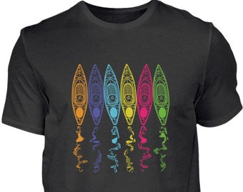 Kajak Shirt, Retro Kanu Geschenk, Kayak Geschenkidee, Kajaker Baumwolle T-Shirt Vintage