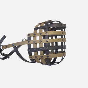 BioThane or Hexa Webbing Muzzle - CUSTOM MADE. Made in UK