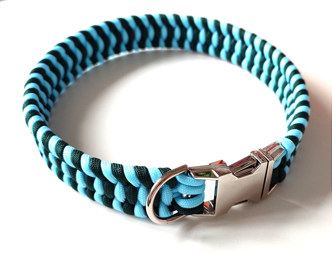 Paracord Dog Collar With Metal Side Release Buckle Etsy UK