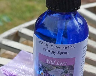 Clarity & Connection Energy Spray co-created with the essences of crystals, flowers, the energy of the elements platonic solids and Reiki