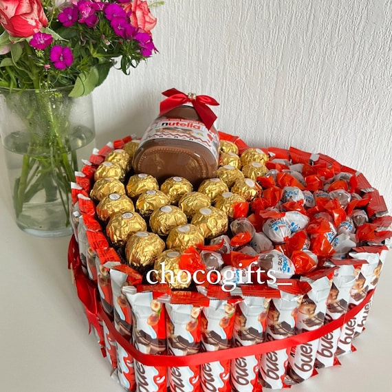 SchokoFreunde Geschenke Mini Nutella personnalisé avec photo et nom –  Cadeau spécial chocolat pour anniversaire, Noël, départ, remerciement –  Boîte