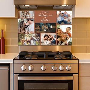 Photo Glass Backsplash Panel - Custom Tempered Kitchen Splashback