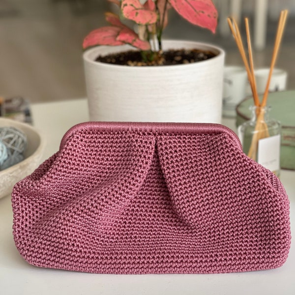 Dusty Rose Medium Selene Clutch