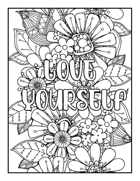 Fun, Positive Adult and Teen Coloring Pages 