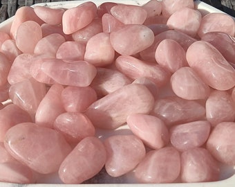 Rose Quartz - Crystal Tumblestone, Love Stone, Pink Crystals Love Self-Love Spiritual Gift Reiki Healing Holistic Spirituality, Heart Chakra