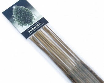 Moldavite Incense Sticks | Most Powerful Crystal, Infused Essential Oils | High Vibration, Genuine Moldavite, Czech Republic, Spiritual Gift