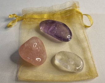 The Golden Triangle Crystals Pack, Positive Energy Flow, Home Feng Shui, Yin Yang Spiritual Decor, Negative Energy Protection, Aura Cleanse