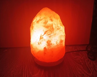 Himalayan Salt Lamp | Pink Salt Table Lamp, Natural Ionizing, Crystal Rock Cleansing, Holistic Healing, Relaxing Home Decor, Wellness Gift