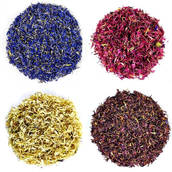 Getrocknete Kornblumen Blütenblätter Tee - 10g - 50g, essbare getrocknete Blüten, getrocknete Blütenblätter, Handwerk, Tee Kornblume getrocknet