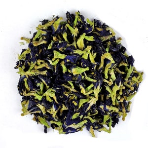 Dried blue butterfly pea flowers - top quality - clitoria ternatea, tea/cocktails, thai herbal blue tea soap resin jewellery craft supplies