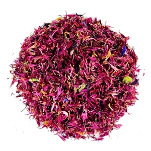 Dried pink cornflower petals - top quality - for soap decoration resin jewellery craft supplies confetti coctail garnish candle