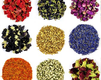 Dried flowers & petals Tea - 10g - 50g Biodegradable Confetti, Throwing, Natural Confetti, Real Petal Confetti, Aisle, Flower Girl Basket