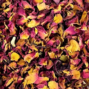Dried rose petals -  for soap decoration resin jewellery craft supplies wedding confetti coctail garnish candle