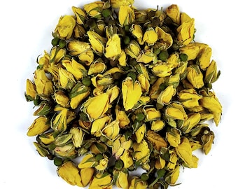 50g de cogollos de rosa amarilla seca - De primera calidad - para la decoración de jabón resina joyería suministros artesanales confeti de boda coctail guarnición vela